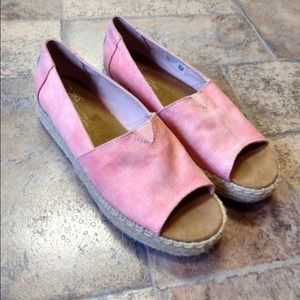 Toms Alpargata open toe espadrilles size 6
